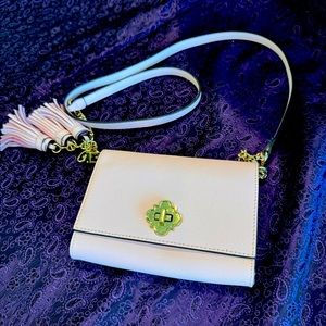 Crown & Ivy Pale Pink Gold Shoulder Bag